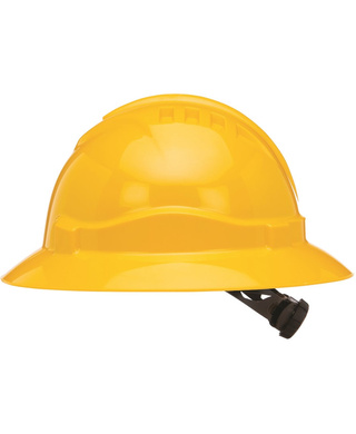 WORKWEAR, SAFETY & CORPORATE CLOTHING SPECIALISTS - V6 Hard Hat Unvented Full Brim Ratchet Harness