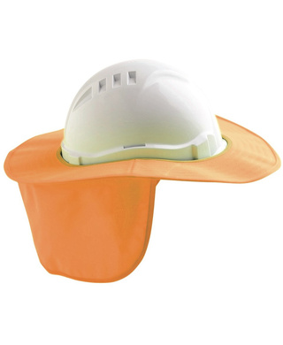 WORKWEAR, SAFETY & CORPORATE CLOTHING SPECIALISTS - Fluro Orange V6 & V9 Hard Hat Brim - Plastic/ Polyester