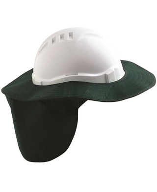 WORKWEAR, SAFETY & CORPORATE CLOTHING SPECIALISTS - Green V6 & V9 Hard Hat Brim - Plastic/ Polyester