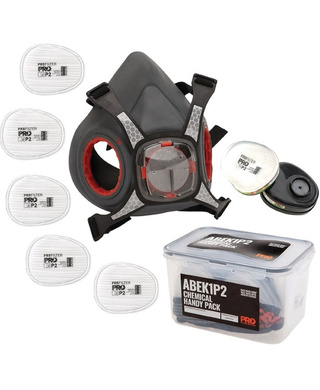 WORKWEAR, SAFETY & CORPORATE CLOTHING SPECIALISTS - Maxi Mask 2000 Half Face Respirator Chemical Kit Handy Pack