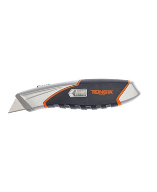 WORKWEAR, SAFETY & CORPORATE CLOTHING SPECIALISTS - RONSTA KNIVES AUTO-RETRACTABLE SAFETY KNIFE WITH ERGONOMIC GRIP