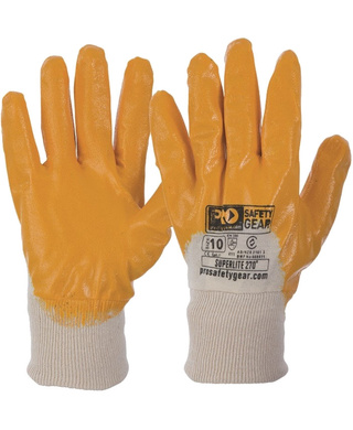 WORKWEAR, SAFETY & CORPORATE CLOTHING SPECIALISTS - Super-Lite Orange 3/4 Dipped Gloves (MOQ 12)
