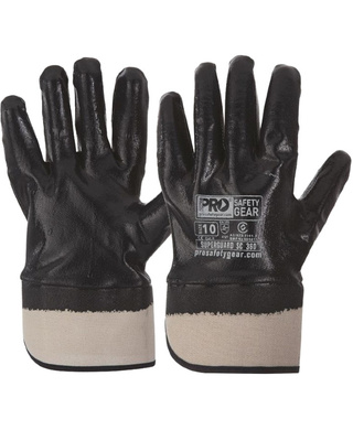 WORKWEAR, SAFETY & CORPORATE CLOTHING SPECIALISTS - SUPER-GUARD Nitrile Fully Dipped & Safety Cuff (MOQ 12)