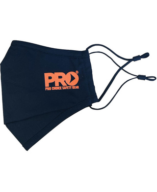 WORKWEAR, SAFETY & CORPORATE CLOTHING SPECIALISTS - DISCONTINUED - Reusable 3 Layer Face Mask with Adjustable Ear Loops