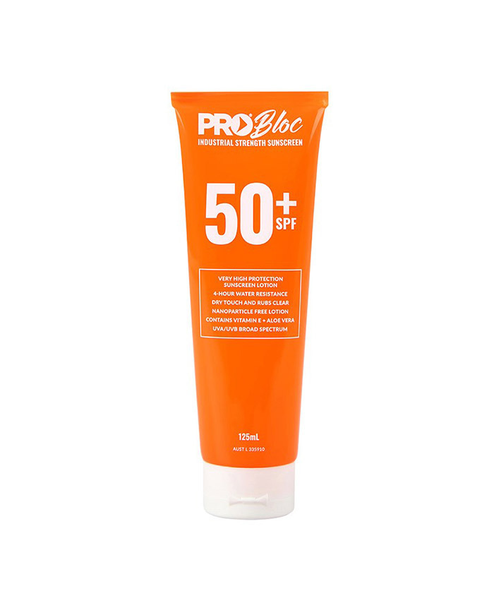 WORKWEAR, SAFETY & CORPORATE CLOTHING SPECIALISTS - PRO BLOC 50+ Sunscreen - 125ml