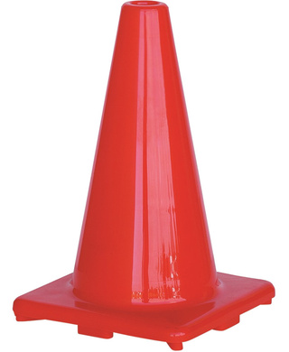 WORKWEAR, SAFETY & CORPORATE CLOTHING SPECIALISTS - Orange PVC Traffic Cones 300mm