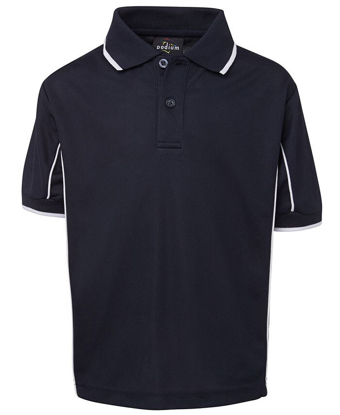 WORKWEAR, SAFETY & CORPORATE CLOTHING SPECIALISTS - Podium Kids Short Sleeve Piping Polo
