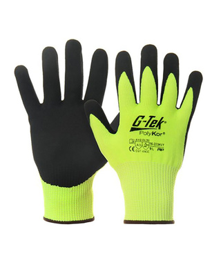 WORKWEAR, SAFETY & CORPORATE CLOTHING SPECIALISTS - G-TEK POLYKOR HI-VIS CUT C GLOVE