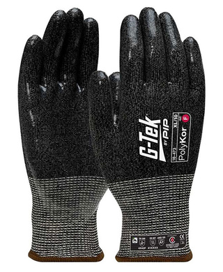 WORKWEAR, SAFETY & CORPORATE CLOTHING SPECIALISTS - G-Tek PolyKor 13G Cut F Silicone Dip Glove