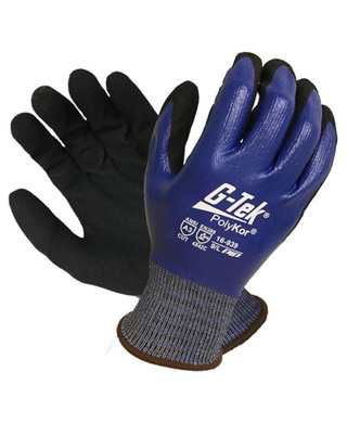 WORKWEAR, SAFETY & CORPORATE CLOTHING SPECIALISTS - G-TEK POLYKOR X7 DUAL COAT 18 GAUGE NITRILE