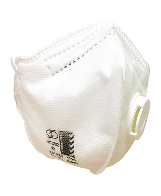 WORKWEAR, SAFETY & CORPORATE CLOTHING SPECIALISTS - DISCONTINUED - P2 RESPIRATOR WITH VALVE HORIZONTAL FLAT FOLD (10/BOX)