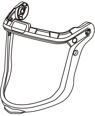 WORKWEAR, SAFETY & CORPORATE CLOTHING SPECIALISTS - Vanguard G4 Visor Frame Assembly