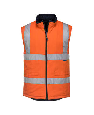 WORKWEAR, SAFETY & CORPORATE CLOTHING SPECIALISTS - Day/Night 100% Cotton Reversible Vest (Old WWV278)