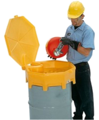 WORKWEAR, SAFETY & CORPORATE CLOTHING SPECIALISTS - PRATT GLOBAL FUNNEL WITH SPOUT AND HINGED COVER