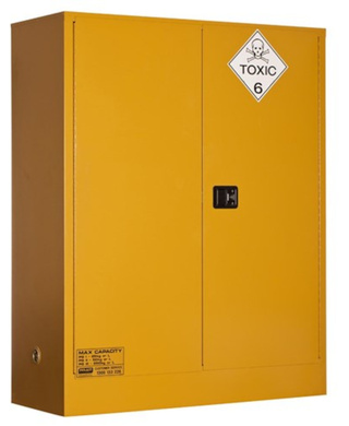 WORKWEAR, SAFETY & CORPORATE CLOTHING SPECIALISTS - TOXIC SUBSTANCE STORAGE CABINET: 250L XL - 2 DOORS - 3 SHELVES