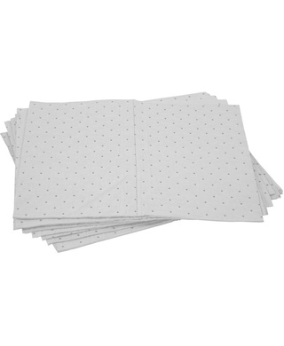 WORKWEAR, SAFETY & CORPORATE CLOTHING SPECIALISTS - White Oil/Fuel Absorbent Pad - 300gsm PK/10