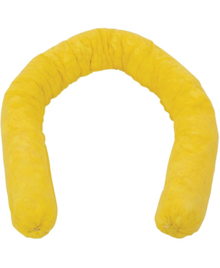 WORKWEAR, SAFETY & CORPORATE CLOTHING SPECIALISTS - Yellow Hazchem Boom 840g / 7.6cm X 2.4m