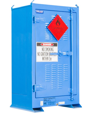 WORKWEAR, SAFETY & CORPORATE CLOTHING SPECIALISTS - DANGEROUS GOODS OUTDOOR STORAGE CABINET:80L - 1 DOOR - 2 SHELVES