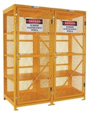 WORKWEAR, SAFETY & CORPORATE CLOTHING SPECIALISTS - Aerosol Storage Cage. 4 Storage Levels Up To 800 Cans. (Comes Flat Packed - Assembly Required)