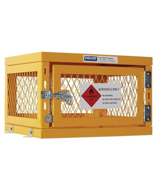 WORKWEAR, SAFETY & CORPORATE CLOTHING SPECIALISTS - Aerosol Storage Cage. 1 Storage Level Up To 42 Cans. (Comes Flat Packed - Assembly Required)