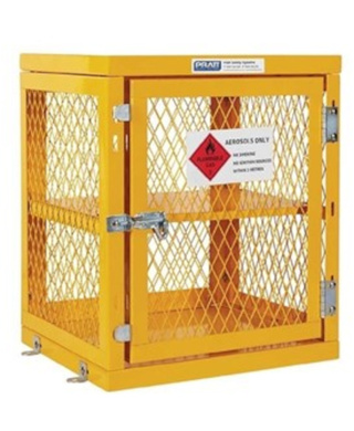 WORKWEAR, SAFETY & CORPORATE CLOTHING SPECIALISTS - Aerosol Storage Cage. 2 Storage Level Up To 84 Cans. (Comes Flat Packed - Assembly Required)