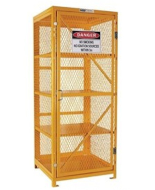 WORKWEAR, SAFETY & CORPORATE CLOTHING SPECIALISTS - Aerosol Storage Cage. 4 Storage Levels Up To 400 Cans. (Comes Flat Packed - Assembly Required)