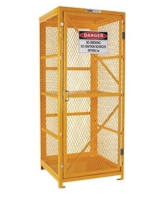 WORKWEAR, SAFETY & CORPORATE CLOTHING SPECIALISTS - Forklift Storage Cage. 2 Storage Levels Up To 8 Forklift Cylinders
