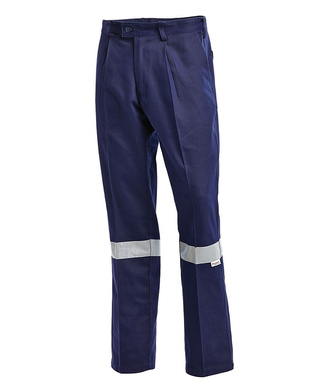 WORKWEAR, SAFETY & CORPORATE CLOTHING SPECIALISTS - Cotton Drill Regular Weight Taped Work Pants