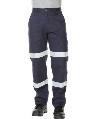 WORKWEAR, SAFETY & CORPORATE CLOTHING SPECIALISTS - Lightweight Cotton Drill Biomotion Taped Cargo Pants