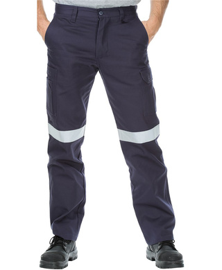WORKWEAR, SAFETY & CORPORATE CLOTHING SPECIALISTS - Cotton Drill Regular Weight Taped Cargo Pants