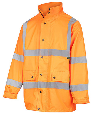 WORKWEAR, SAFETY & CORPORATE CLOTHING SPECIALISTS - DISCONTINUED - Hi-Vis 2 Tone Waterproof X-Back Rail Taped Rain Jacket