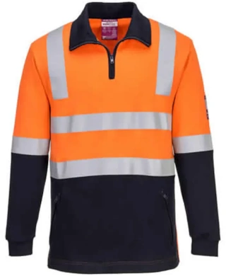 WORKWEAR, SAFETY & CORPORATE CLOTHING SPECIALISTS - Flame Resistant Hi-Vis Brushed Fleece