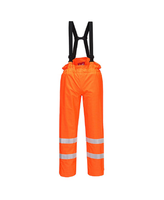 WORKWEAR, SAFETY & CORPORATE CLOTHING SPECIALISTS - Bizflame Rain Unlined - Hi-Vis Antistatic Fr Pants