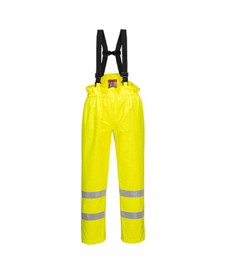 WORKWEAR, SAFETY & CORPORATE CLOTHING SPECIALISTS - Bizflame Rain Unlined - Hi-Vis Antistatic Fr Pants