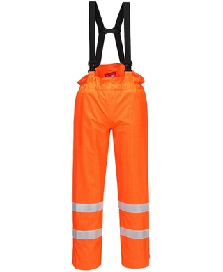 WORKWEAR, SAFETY & CORPORATE CLOTHING SPECIALISTS - Bizflame Rain Unlined - Hi-Vis Antistatic Fr Pants
