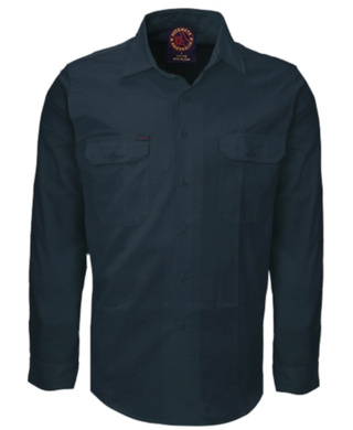 WORKWEAR, SAFETY & CORPORATE CLOTHING SPECIALISTS - Open Front Shirt Long Sleeves