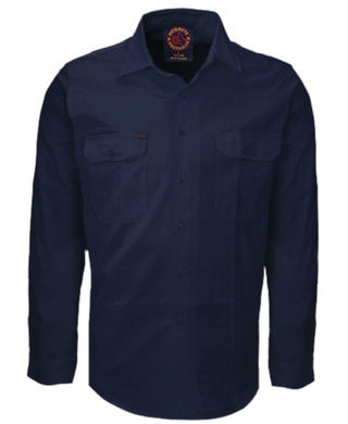 WORKWEAR, SAFETY & CORPORATE CLOTHING SPECIALISTS - Open Front Shirt Long Sleeves