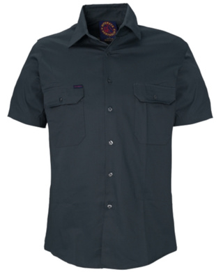 WORKWEAR, SAFETY & CORPORATE CLOTHING SPECIALISTS - Open Front Shirt Short Sleeves
