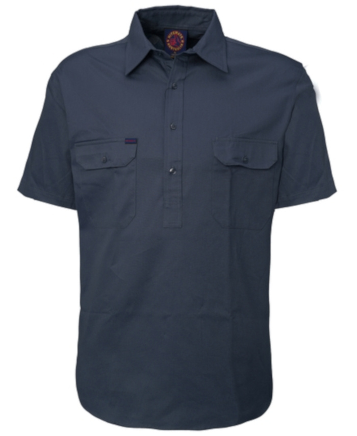 WORKWEAR, SAFETY & CORPORATE CLOTHING SPECIALISTS - Closed Front Shirt Short Sleeve 