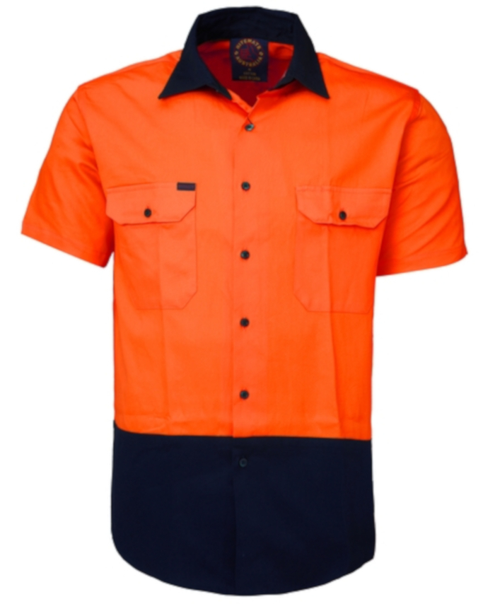 WORKWEAR, SAFETY & CORPORATE CLOTHING SPECIALISTS - Vented Open Front Lightweight Shirt - Short Sleeve