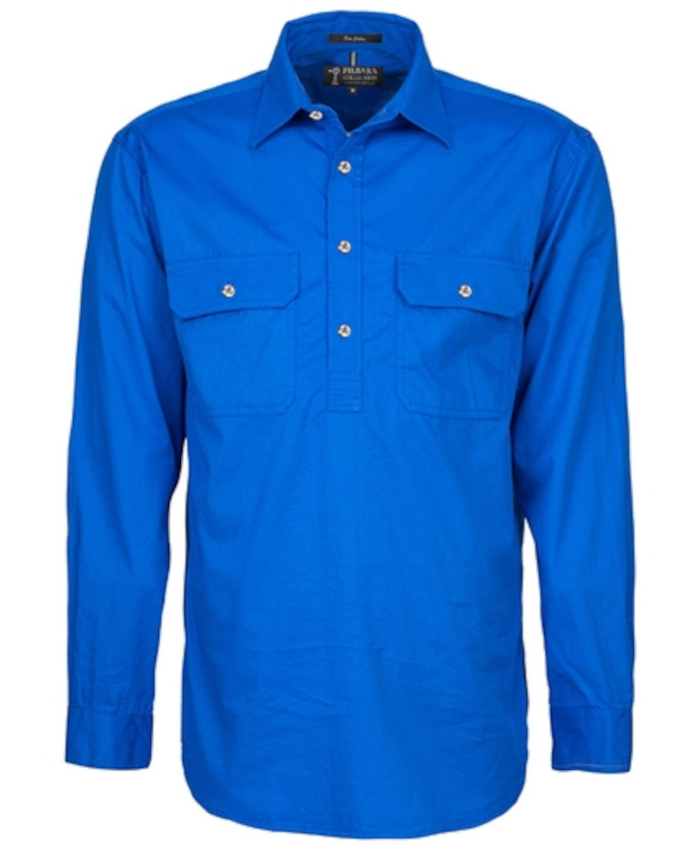 WORKWEAR, SAFETY & CORPORATE CLOTHING SPECIALISTS - Men's Pilbara Shirt - Closed Front Long Sleeve