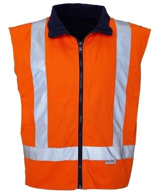 WORKWEAR, SAFETY & CORPORATE CLOTHING SPECIALISTS - Drill Reversible Vest with 3M 8910 Reflective Tape