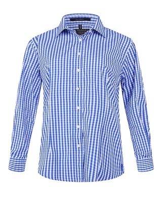 WORKWEAR, SAFETY & CORPORATE CLOTHING SPECIALISTS - Pilbara Ladies Check Long Sleeve Shirt