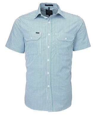WORKWEAR, SAFETY & CORPORATE CLOTHING SPECIALISTS - Men's Front Flap Dual Pocket, Classic Fit, Short Sleeve Shirt