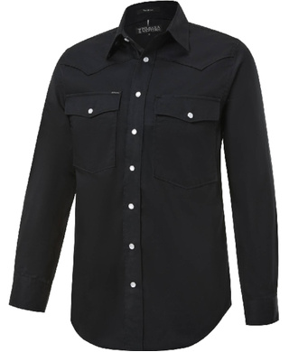 WORKWEAR, SAFETY & CORPORATE CLOTHING SPECIALISTS - Pilbara Western Men's Snap Button L/S Shirt