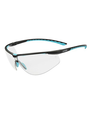 WORKWEAR, SAFETY & CORPORATE CLOTHING SPECIALISTS - Air Flex Black/Blue Frame Clear AF/AS Lens