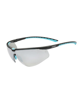 WORKWEAR, SAFETY & CORPORATE CLOTHING SPECIALISTS - Air Flex Black/Blue Frame Silver Mirror AS Lens