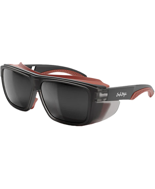 WORKWEAR, SAFETY & CORPORATE CLOTHING SPECIALISTS - Converts Matte Graphite/Red Frame Grey Polarised Lens