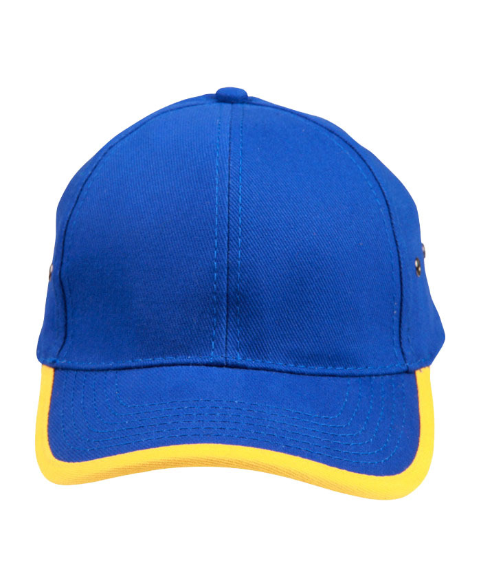 WORKWEAR, SAFETY & CORPORATE CLOTHING SPECIALISTS - Heavy brushed cotton peak & back trimp cap
