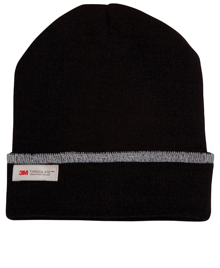 WORKWEAR, SAFETY & CORPORATE CLOTHING SPECIALISTS - 3M Insulated Beanie with Reflective stripe